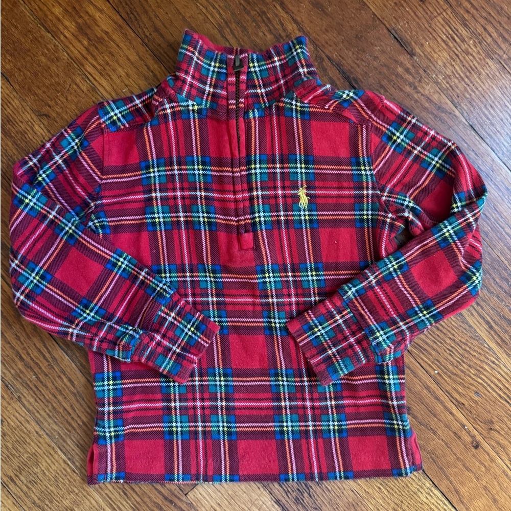 Ralph Lauren Plaid half zip